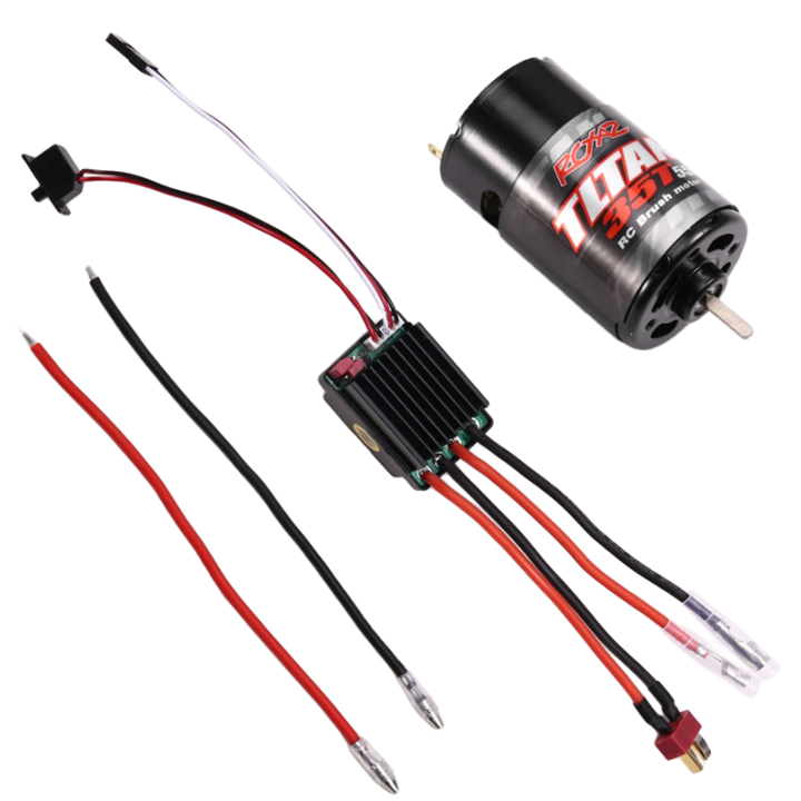 550 Brushed Motor ESC 320A for 1/10 RC Car Crawler Axial SCX10 35T ...