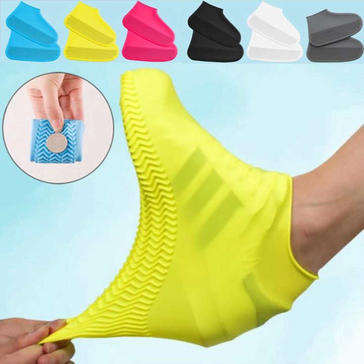 1 Pair Anti Slip Waterproof Reusable Sock Covers Silicone Snow Shoe Portable Rain Boot Daraz.lk