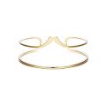 Boho Vintage Gold Silver Color Feather Arm Bracelet Open Armband Cuff Bangle Flower Carving India Women Jewelry. 