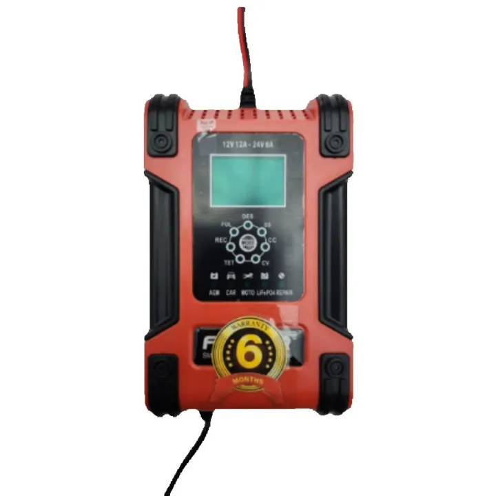 FOXSUR%2012V%2024V%2012A%20Lead%20Acid%20Full%20Automatic%20Pulse%20Repair%20Car%20Battery%20Charger%207%20Stage%20Smart%20Charger%206-200ah%20LCD%20Display%20Car%20Charger%20-%20Image%202