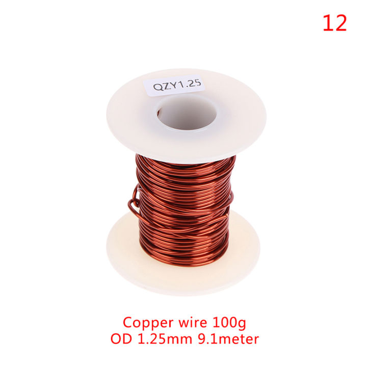 0.13mm to 1.25mm copper wire Magnet Wire Enameled Winding wire Coil Wire 100g