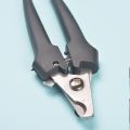 Professional Stainless Steel Tail Clamp Cutter Black 6.3in Nail File Tail Cutting Pliers for Tail Docking in Pigs. 