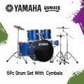 YAMAHA Gig maker 5Pc Acoustic Full Drum Set With Cymbals & Seat. 