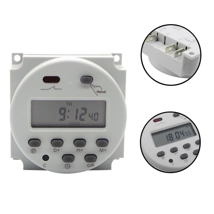 ManHua%2012VDC/220-240V%20Electronical%20Programmable%20Automatic%20Cyclic%2016A%20LCD%20MT101%20Digital%20Timer%20Switch%20Programmer%20-%20Image%204