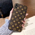 FELMYST Luxury Case For iPhone 11 Fashion LV Simple Brand Cute Soft border Mobile Phone Casing Girl Women Vintage Lattice Shockproof Cover. 