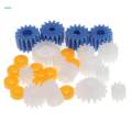4x26Pieces Set Assorted Plastic Shaft Worn Gear DIY Kit. 