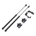Hood Charged Shock Spring Prop Rod Easy Opening Front Hood Charged Support Strut 1 Pair for Wrangler JL 2018 To 2024. 