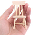 【Fullyoung_520 Store】1/12 Dollhouse Miniature Dining Table Chair Doll Wooden Furniture. 