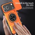 For OnePlus 15R Ace 6 Turbo 6V Case, Slide Camera Cover Lens Protector with 360 Rotating Ring Kickstand Shockproof Phone Case for Women Men.