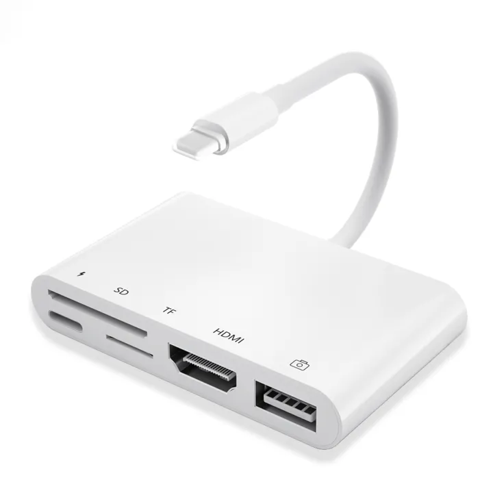 Lightning%20to%20HDMI%20Digital%20AV%20Adapter%20for%20iPhone%2014/13/iPad%20to%201080P%20TV/Card%20Reader/USB/Ethernet%20Support%20Projector/Monitor%20-%20Image%207