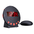 LED Flashing Light Clock Stepless Volume Adjustment Electronic Alarm Clock Digital Desk Powerful Vibration Clocks. 