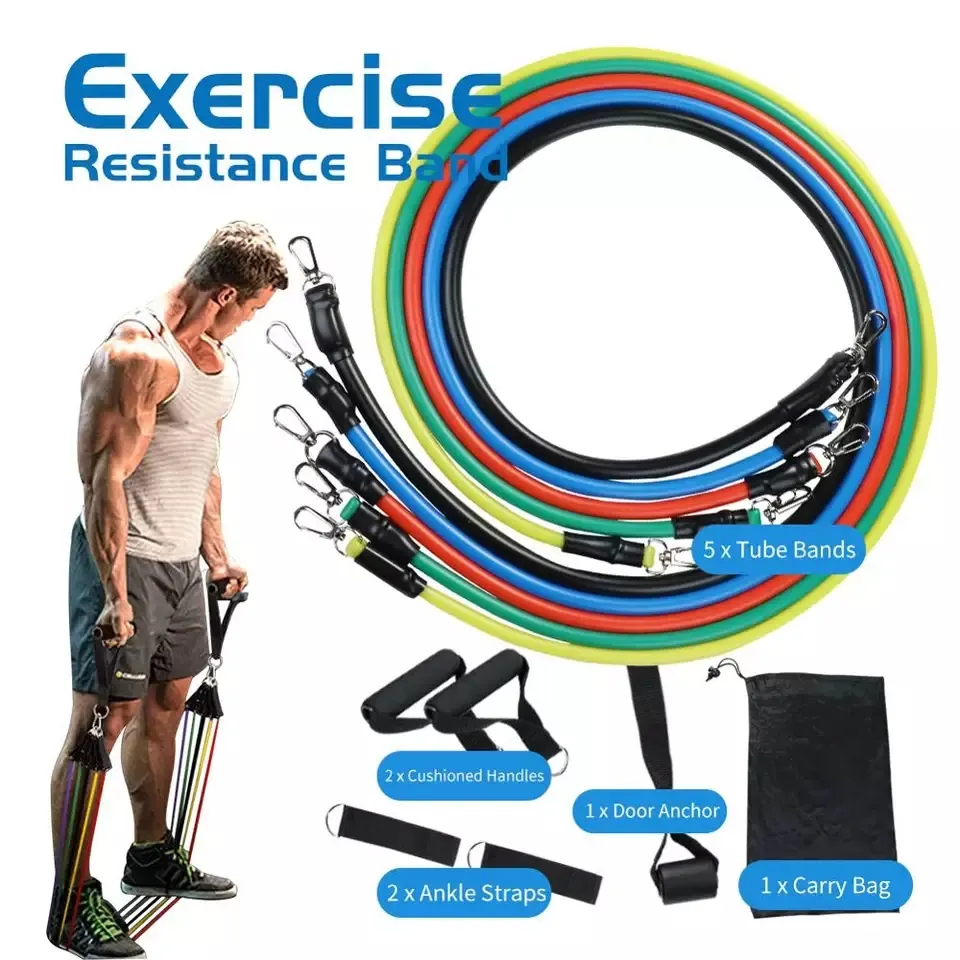 Pull Rope 11pcs Pull Rope Fitness Exercises Resistance Bands with