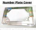 Front & Rear Number Plate Cover -Chrome. 