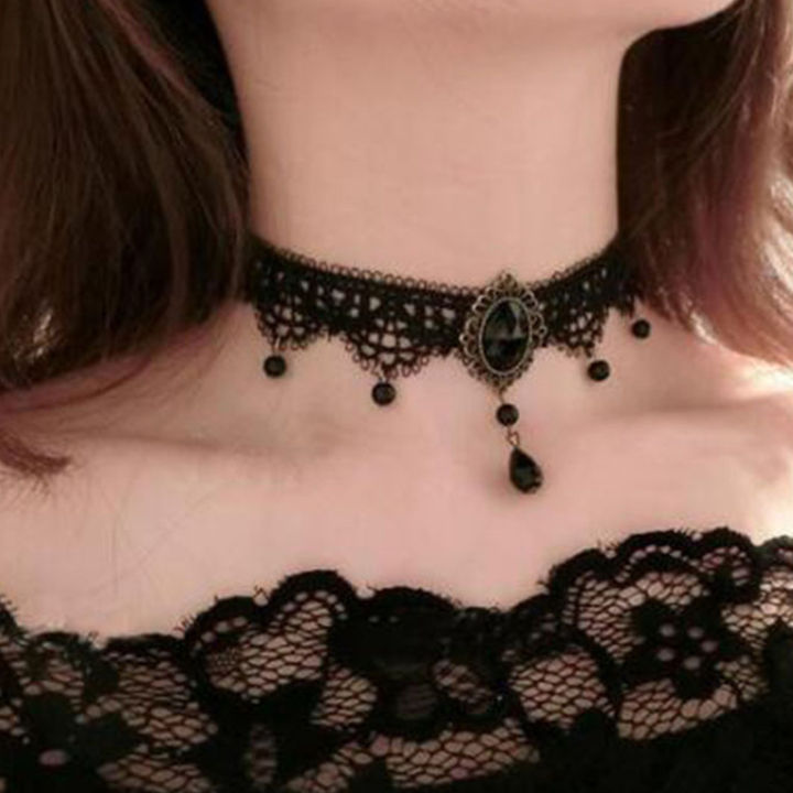 New%20Sexy%20Gothic%20Chokers%20Crystal%20Black%20Lace%20Neck%20Choker%20Necklace%20Vintage%20Victorian%20Women%20Chocker%20Steampunk%20Jewelry%20Queena%20-%20Image%203