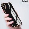 Quiberk for OPPO A17k Soft Case Luxury Plating Frame Shockproof Phone Cover. 