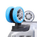 4pcs Luggage Wheels Protector Cover Silicone Trolley Case Silent Caster Sleeve Universal Reduce Noise for Travel Suitcase Access. 