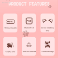 Anrushide 2025 New Wireless Headphone Flash Light Cute Cat Bluetooth with Mic 【2025 Version】 Control LED Stereo Music Helmet Phone Bluetooth Headset Gift. 