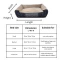 Square Pet bed for cats and dogs with free customized name-sizes S/M/L/XL. 