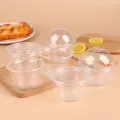 50Pcs 250/300ML Pudding Cups With Lids Plastic Boxes Ice-Cream Dessert Cups Dounp. 