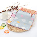 6 Layer 25x25cm Baby Towel Bath Towels Face Washcloth Muslin squares Cotton Hand Wipe Gauze for new born Bathing Feeding Kids Handkerchief. 