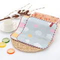 6 Layer 25x25cm Baby Towel Bath Towels Face Washcloth Muslin squares Cotton Hand Wipe Gauze for new born Bathing Feeding Kids Handkerchief. 