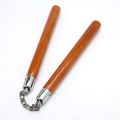 Sports Wooden Nunchaku with Metal Chain. 