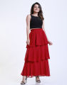 Spring & Summer Tiered Maxi Skirt. 