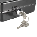 Mini Safe Cash Box Lock Box Metal Security Box with Key Sturdy for Coin Bank Money Bank Portable for Coin Collection. 