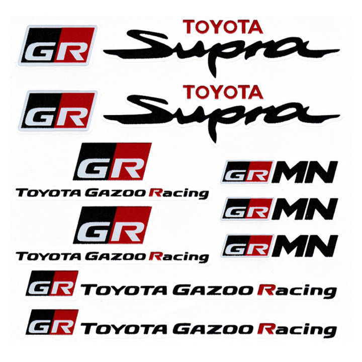 【Miga Plaza】GR Sport /GR GAZOO Racing Styling Car Windshield Decal Car Body Decorative Sticker For Toyota 86 YARiS RZ RC RS Camry Supra RAV4