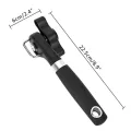 Can Opener Stainless Steel Manual Can Jar Opener with Anti Slip Grips Handle. 