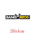 【Exclusive Offer】Three Ratels FCT-10 # 20x4cm bang bros logo funny widnow wall Car Stickers/Decals. 