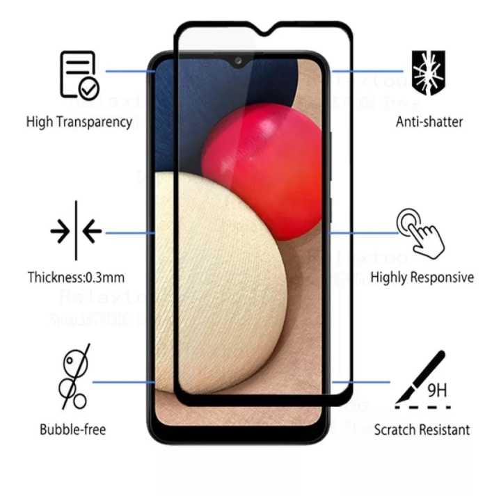 Samsung galaxy A03S  Full Tempered Glass Screen Guard for Samsung Galaxy A03S
