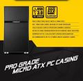 Armaggeddon Tesseract Core 2 Pro-Grade Gaming PC Case with Tempered Glass Side Panel. 
