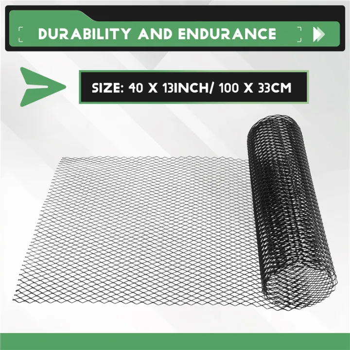 40X13%20Inch%20Universal%20Car%20Grille%20Mesh%20Metal%20Car%20Grill%20Mesh%20Hole%208X16mm%20-%20Image%202