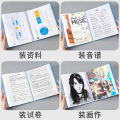 A4 40/80/100 Pages Plastic Budget Binder File Folders Documents Booklet Leaflet Student Desk Supplies Organizer. 