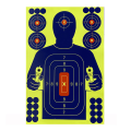 20Pcs 12X18 Inch Human Body Shape Targets Reactive Splatter Glow Fluorescent Paper Target for Archery Training. 