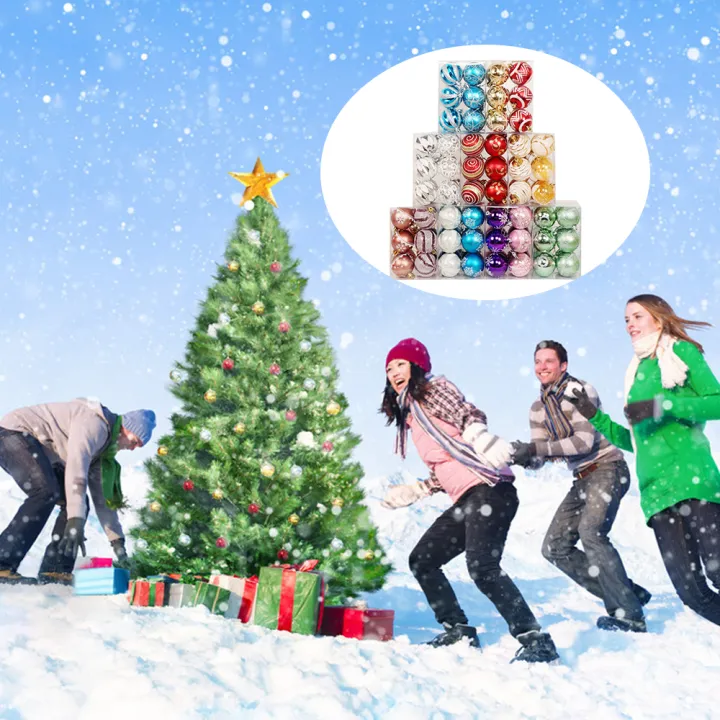 Christmas%20Hanging%20Ball%20Painted%20Ball%206cm%2012PCS%20for%20Xmas%20Ornaments%20Christmas%20Tree%20Decoration%20Deco%20Home%20Party%20Daily%20Use%20Present%20Gift%20Festival%20Holiday%20Housewarming%20Portable%20-%20Image%204