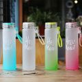 Glass Water Bottle Colour Hello Master With Handle. 