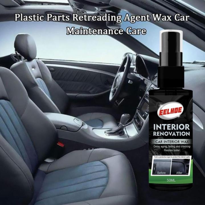 【50ml】 Plastic Parts Agent Wax Instrument Panel Auto Interior Renovated Coating Car Light TSLM1
