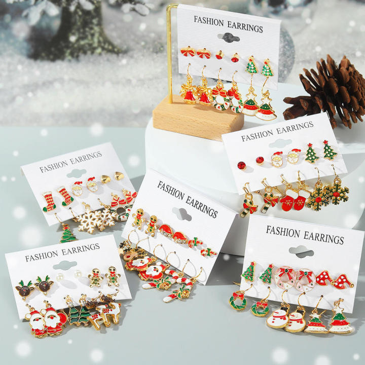 Christmas%20Gifts%20For%20Women%20Earrings%20For%20Girls%20Dangle%20Earrings%20For%20Christmas%20Christmas-themed%20Earrings%20Cute%20Holiday%20Earrings%20-%20Image%203