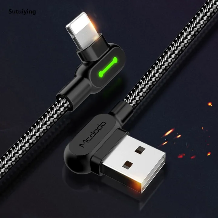 Sutuiying%20Original%20Mcdodo%20USB%20Cable%20Lightning%20Fast%20Charging%20Data%20Cord%20For%20iPhone%2014%2013%2012%2011%20Pro%20Max%20X%20IOS%2090%20Degree%20Right%20Angle%20Phone%20Charger%20Line%20-%20Image%207