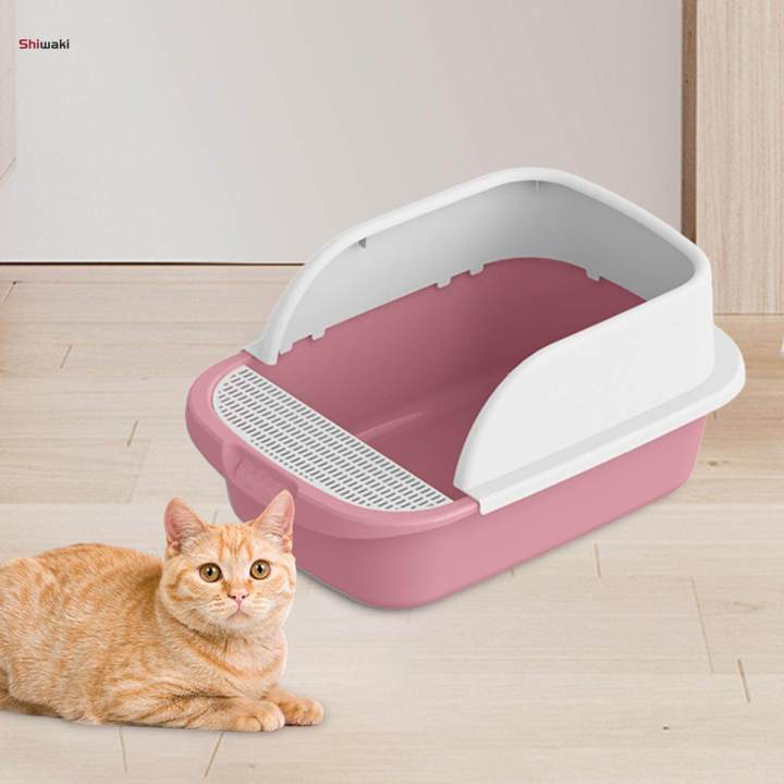 Cat%20Easy%20to%20Clean%20Anti%20Splashing%20Kitty%20Litter%20Pan%20with%20Cat%20Sandbox%20Pet%20Litter%20Tray%20-%20Image%204