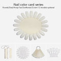 Nail Color Card For Nail Art Display False Tips Swatch Gel Nail Polish Stand Tips Practice Manicure Tools For False Tips Queena. 