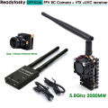 5.8g Ts582000 2000mw 8ch Fpv Wireless Vtx Range Over 20km Otg Uvc 1500tvl Camera For Fpv Camera Kit. 