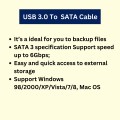 USB 2.0 & 3.0 To  SATA Cable. 