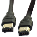 1.8m Firewire Cable Black IEEE 1394 Firewire 400 to Firewire 400 Cable 6Pin Male to 6Pin Male Cable Easy Install. 