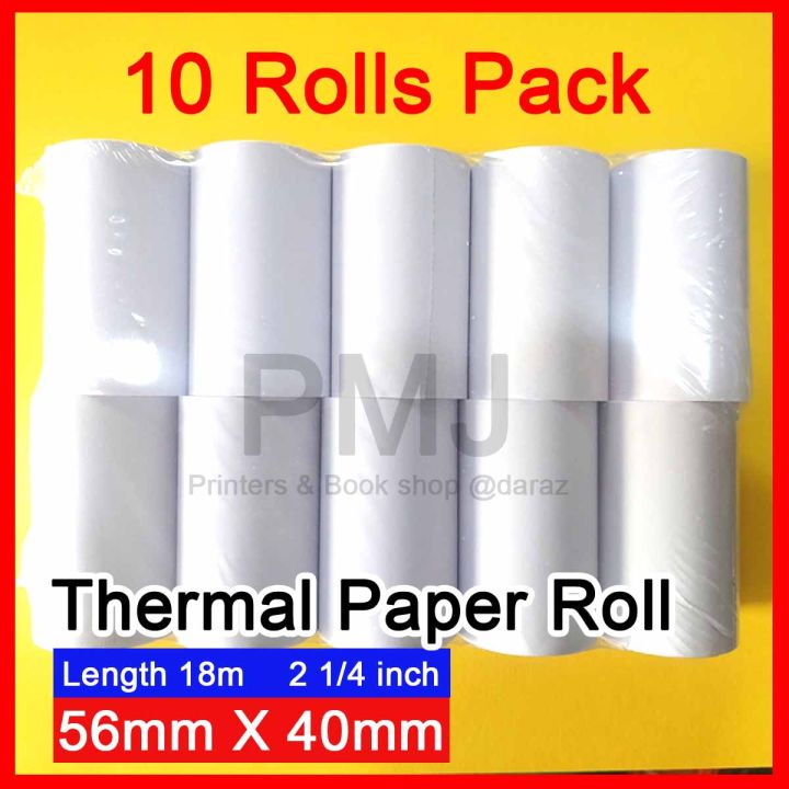 Thermal Paper Bill Roll 57mm *40mm 2 1/4 inch ( 10 roll pack )