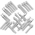 50pcs Assorted Size Flat Single Prong Metal Alligator Hair Clips. 