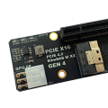 Gen4 2 Ports SlimSAS 8I X2 to PCIE 4.0 X16 Slot Adapter Board Spare Parts for Network Card Graphics Video Card Capture Card. 