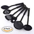 Non-Stick Spoons  Set Kitchen Utensils for Baking, Cooking, Handy 6-Piece Kitchen Utensil Set, for Frying and Baking, Non-stick Nylon Tools. 